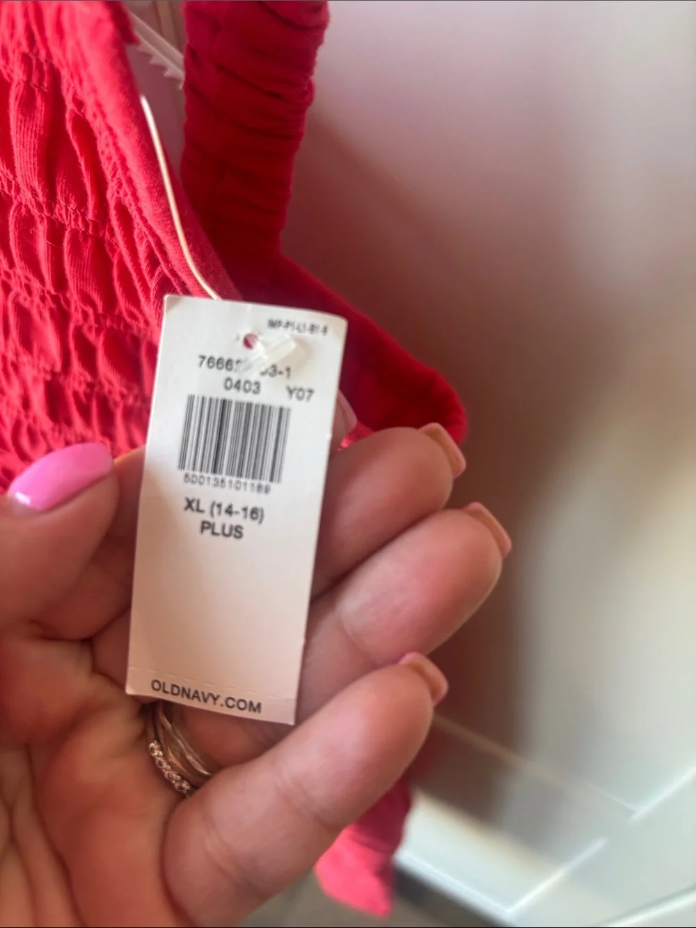 Old Navy Bright Red Smocked Sundress for Girls (XL 14/16)